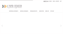 Desktop Screenshot of apaperoccasion.com